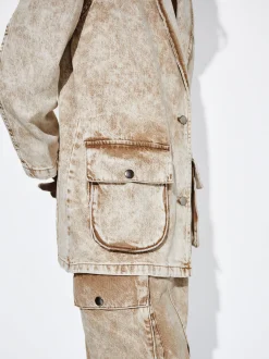 Oversize Faded Denim Blazer|Parfois Fashion