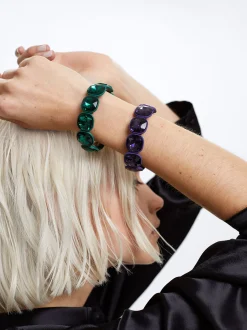 Pack Of Bracelets With Crystals|Parfois Flash Sale