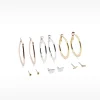 Pack Of Multi-Finished Earrings|Parfois Hot