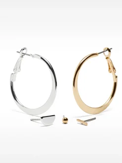 Pack Of Multi-Finished Earrings|Parfois Hot