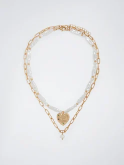 Pack Of Necklaces With Freshwater Pearl|Parfois Discount