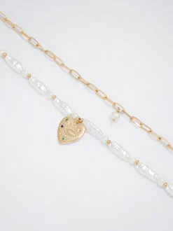 Pack Of Necklaces With Freshwater Pearl|Parfois Best