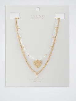 Pack Of Necklaces With Freshwater Pearl|Parfois Best