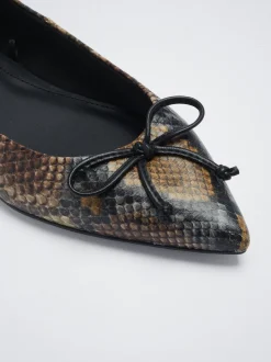 Pointy Ballerina With Bow|Parfois Store