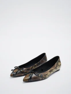 Pointy Ballerina With Bow|Parfois Store