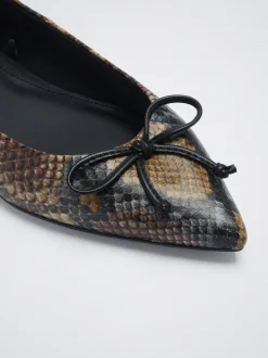 Pointy Ballerina With Bow|Parfois Store