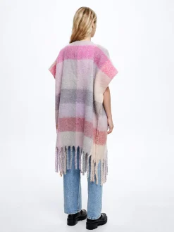 Poncho With Fringes|Parfois Store