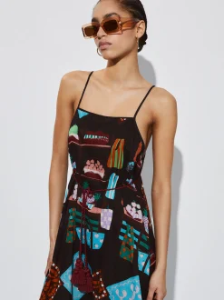 Printed Cotton Dress|Parfois Sale