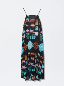 Printed Cotton Dress|Parfois Sale