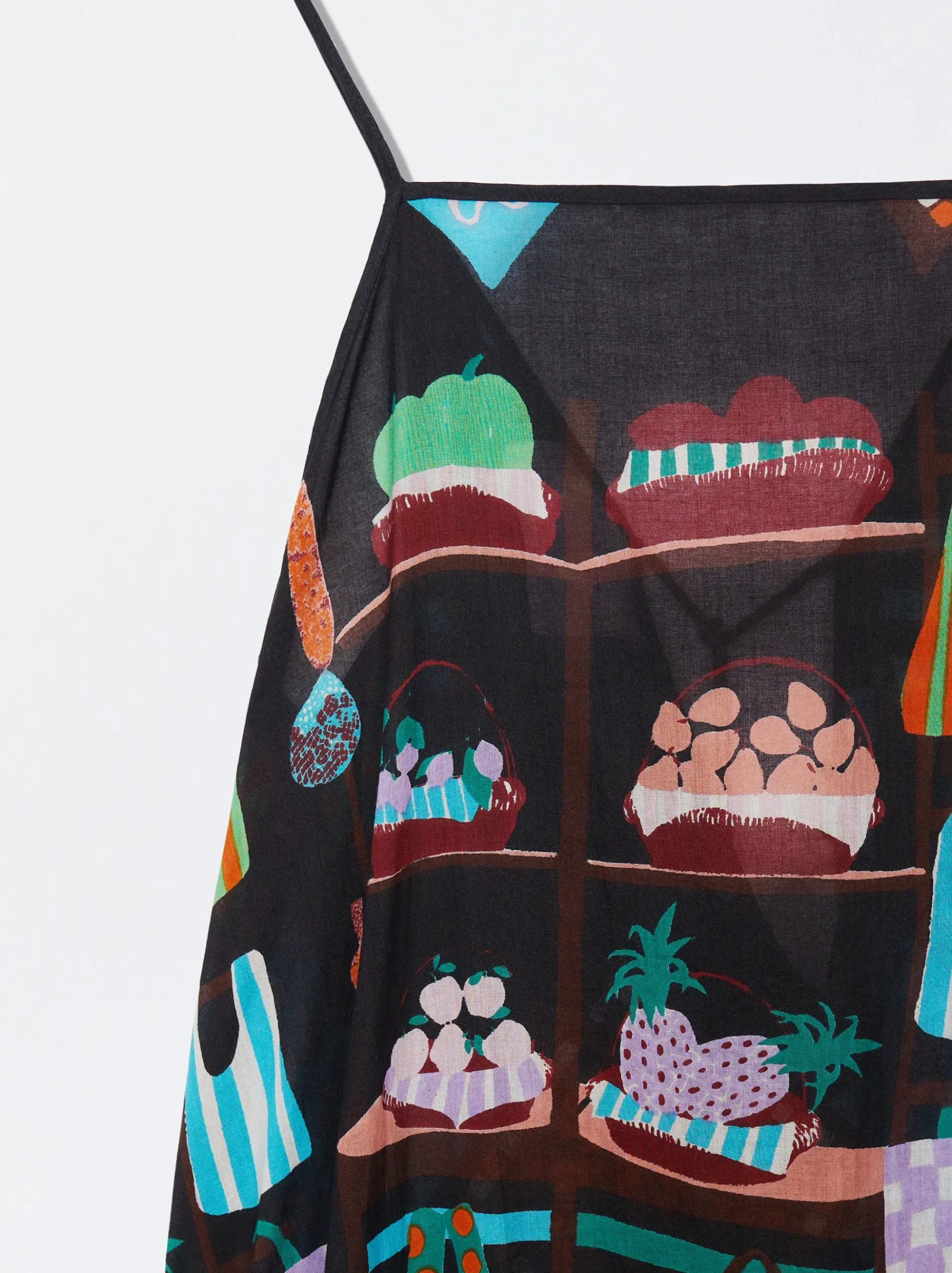 Printed Cotton Dress|Parfois Sale