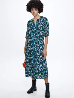 Printed Midi Dress|Parfois Store