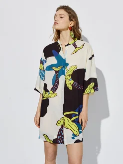 Printed Shirt Dress|Parfois Outlet