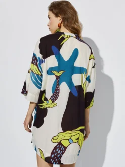 Printed Shirt Dress|Parfois Outlet