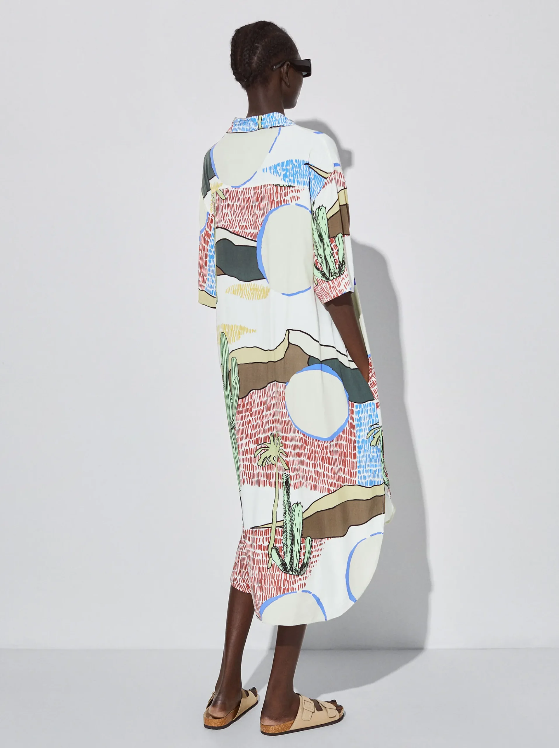 Printed Shirt Dress|Parfois New
