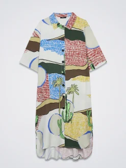 Printed Shirt Dress|Parfois New