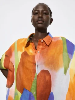 Printed Shirt Dress|Parfois Flash Sale