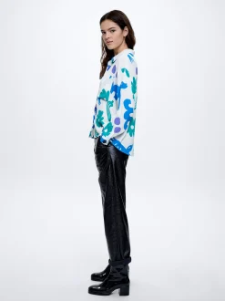 Printed Shirt With Pockets|Parfois Shop