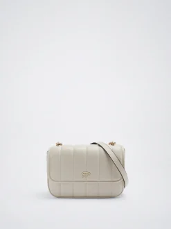 Quilted Crossbody Bag With Chain|Parfois Clearance