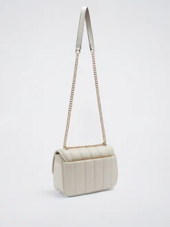 Quilted Crossbody Bag With Chain|Parfois Clearance