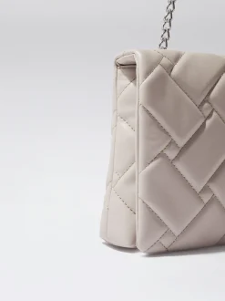Quilted Crossbody Bag With Chain|Parfois Shop