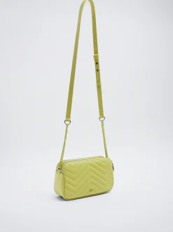 Quilted Crossbody Bag With Chain|Parfois Cheap