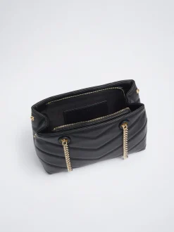 Quilted Crossbody Bag With Chain|Parfois New