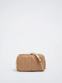 Quilted Crossbody Bag With Chain|Parfois Shop