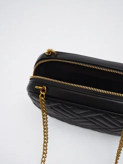Quilted Crossbody Bag With Chain|Parfois Online