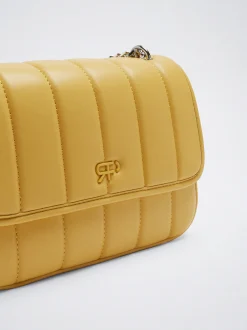 Quilted Crossbody Bag With Chain|Parfois Fashion