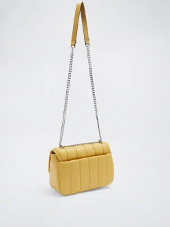 Quilted Crossbody Bag With Chain|Parfois Fashion