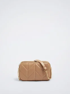 Quilted Crossbody Bag With Chain|Parfois Best
