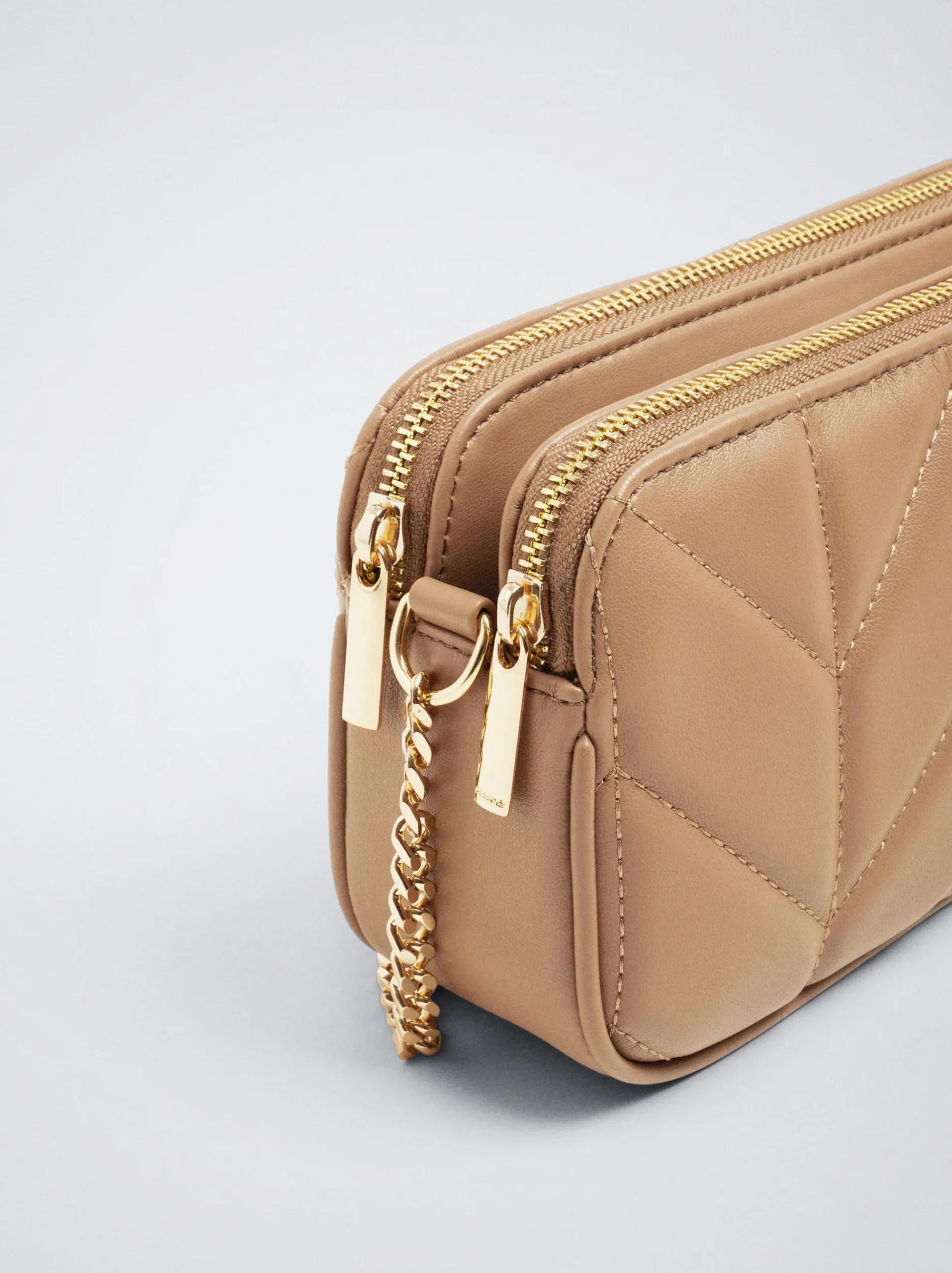 Quilted Crossbody Bag With Chain|Parfois Best