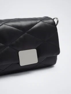 Quilted Crossbody Bag With Chain|Parfois Sale