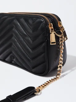 Quilted Crossbody Bag With Chain|Parfois Best Sale