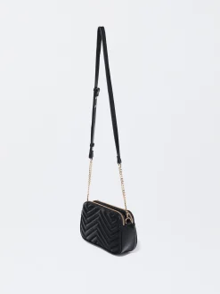 Quilted Crossbody Bag With Chain|Parfois Best Sale
