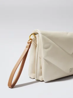 Quilted Crossbody Bag With Chain|Parfois Sale