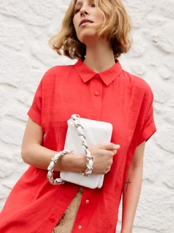 Quilted Crossbody Bag With Chain|Parfois Sale