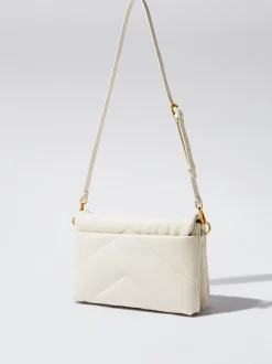 Quilted Crossbody Bag With Chain|Parfois Sale