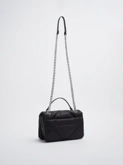 Quilted Crossbody Bag With Chain|Parfois Cheap
