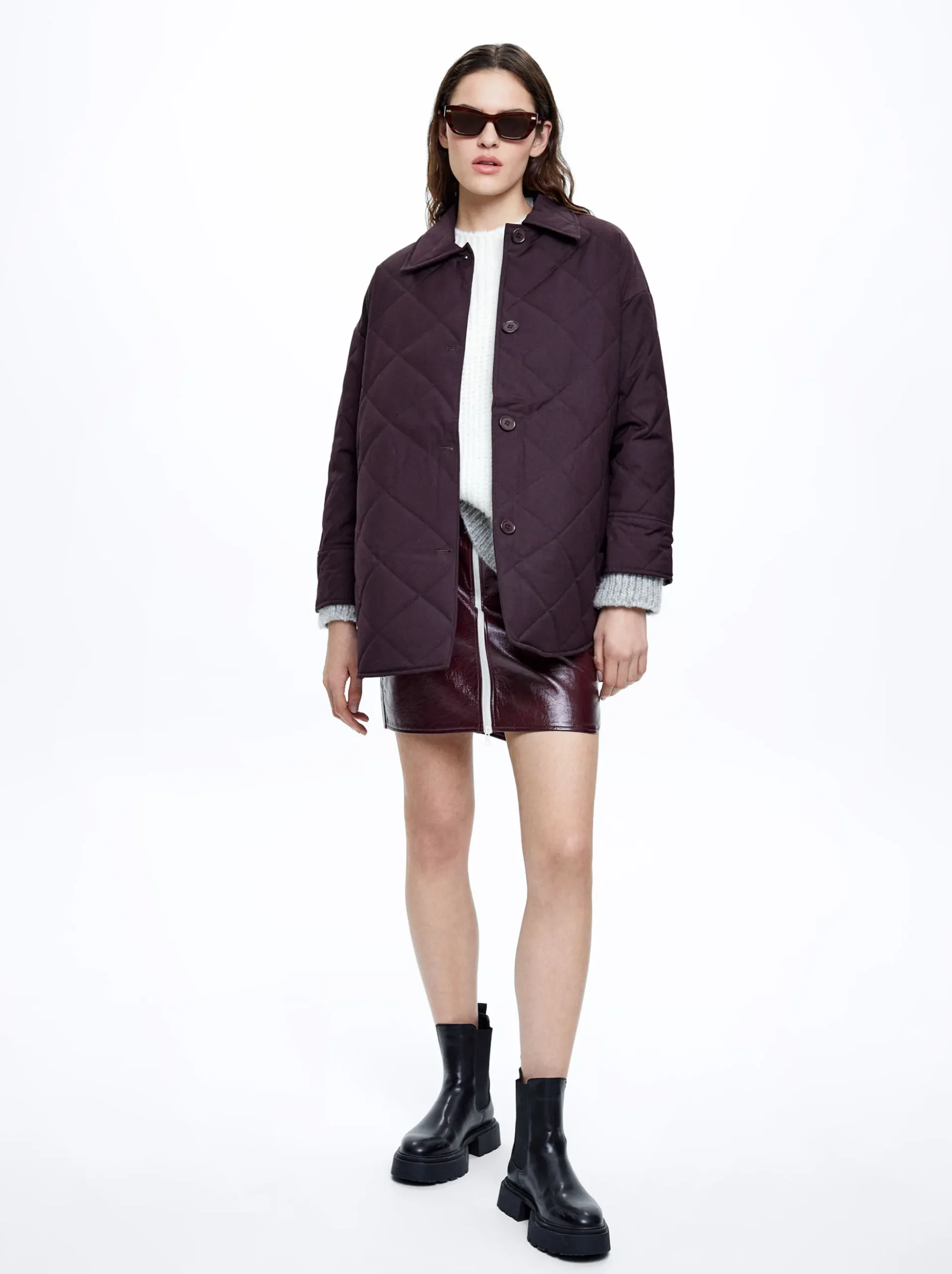 Quilted Jacket With Buttons|Parfois Sale