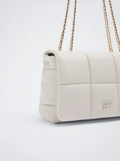 Quilted Shoulder Bag With Chain|Parfois Sale