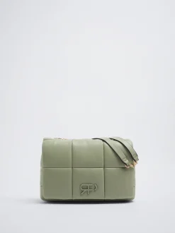 Quilted Shoulder Bag With Chain|Parfois Fashion