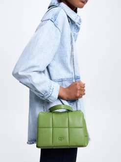 Quilted Shoulder Bag With Chain|Parfois Online