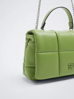 Quilted Shoulder Bag With Chain|Parfois Online