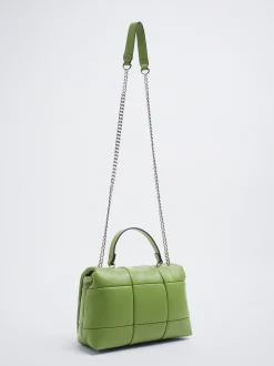 Quilted Shoulder Bag With Chain|Parfois Online
