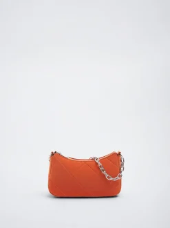 Quilted Shoulder Bag With Chain|Parfois Best Sale