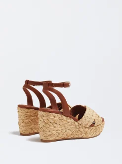 Raffia Wedge Sandals|Parfois Online