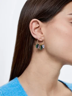 Resin Earrings With Leaf|Parfois Cheap