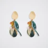 Resin Earrings With Leaf|Parfois New