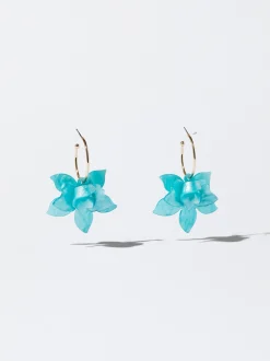 Resin Flower Hoop Earrings|Parfois Best